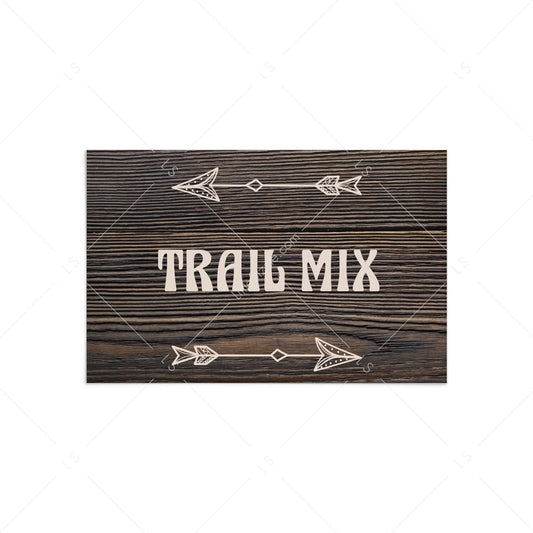 Rustic food tent cards editable PDF template by LittleSizzle