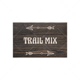 Rustic food tent cards editable PDF template by LittleSizzle