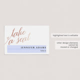 Blush wedding name cards printable by LittleSizzle