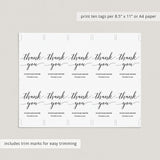 Calligraphy Favor Tag Editable Template