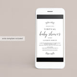 Virtual baby shower evite template by LittleSizzle