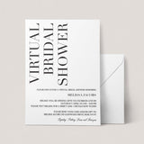 Virtual bridal shower editable pdf template by LittleSizzle