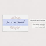 Rustic leafy place cards instant download by LittleSizzle