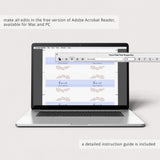 DIY place cards template by LittleSizzle