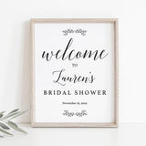 Rustic Bridal Shower Welcome Sign Template