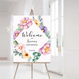 Purple Floral Baby Shower Decorations Pack