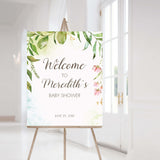 Garden Themed Baby Shower Welcome Sign Template by LittleSizzle