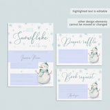 DIY winter wonderland baby shower invites by LittleSizzle