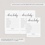 Elegant Wishes for Baby Cards Printable & Fillable PDF