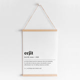 Eejit Definition Print Instant Download