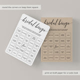 Rustic bridal bingo cards by LittleSizzle