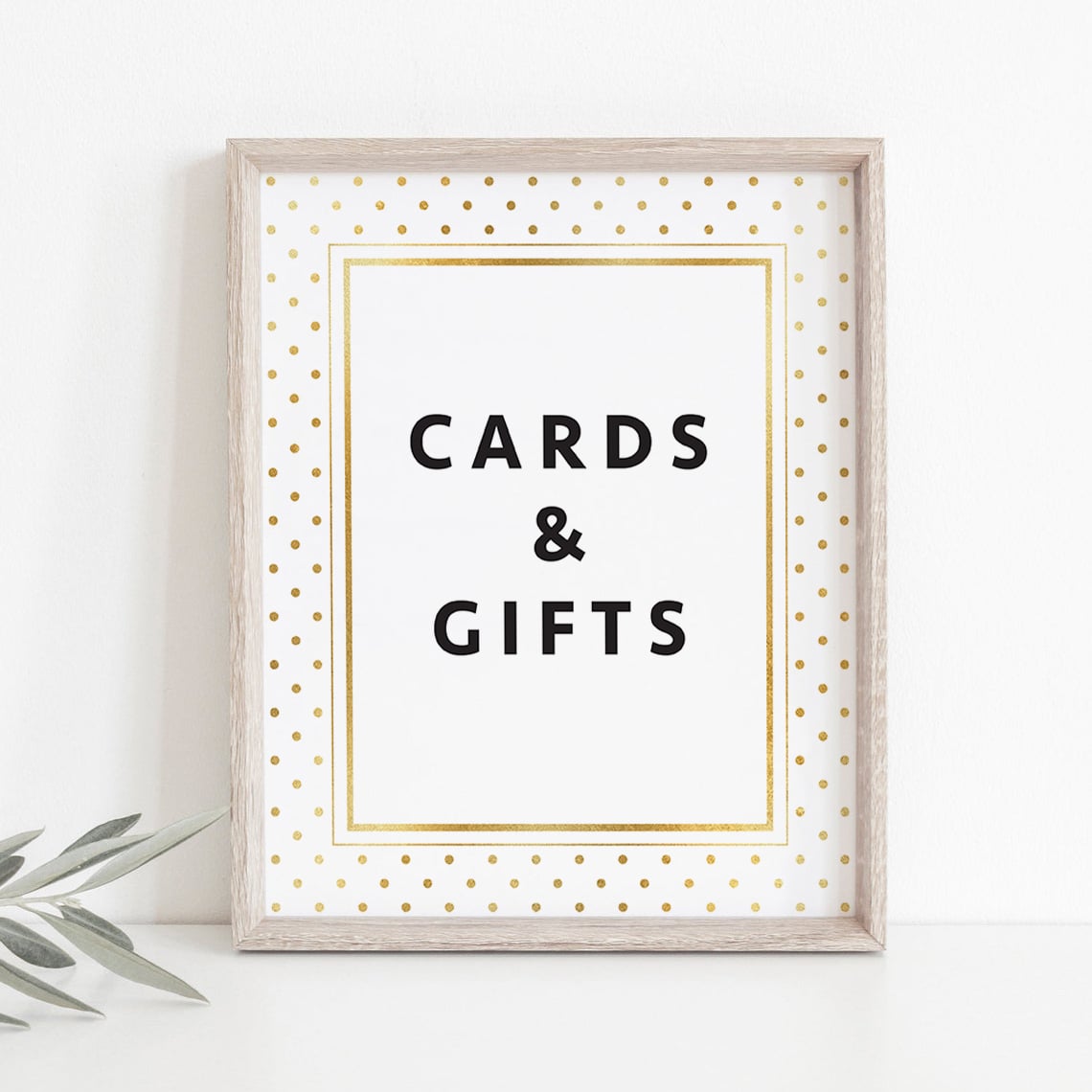 Printable cards and gifts sign for modern shower by LittleSizzle