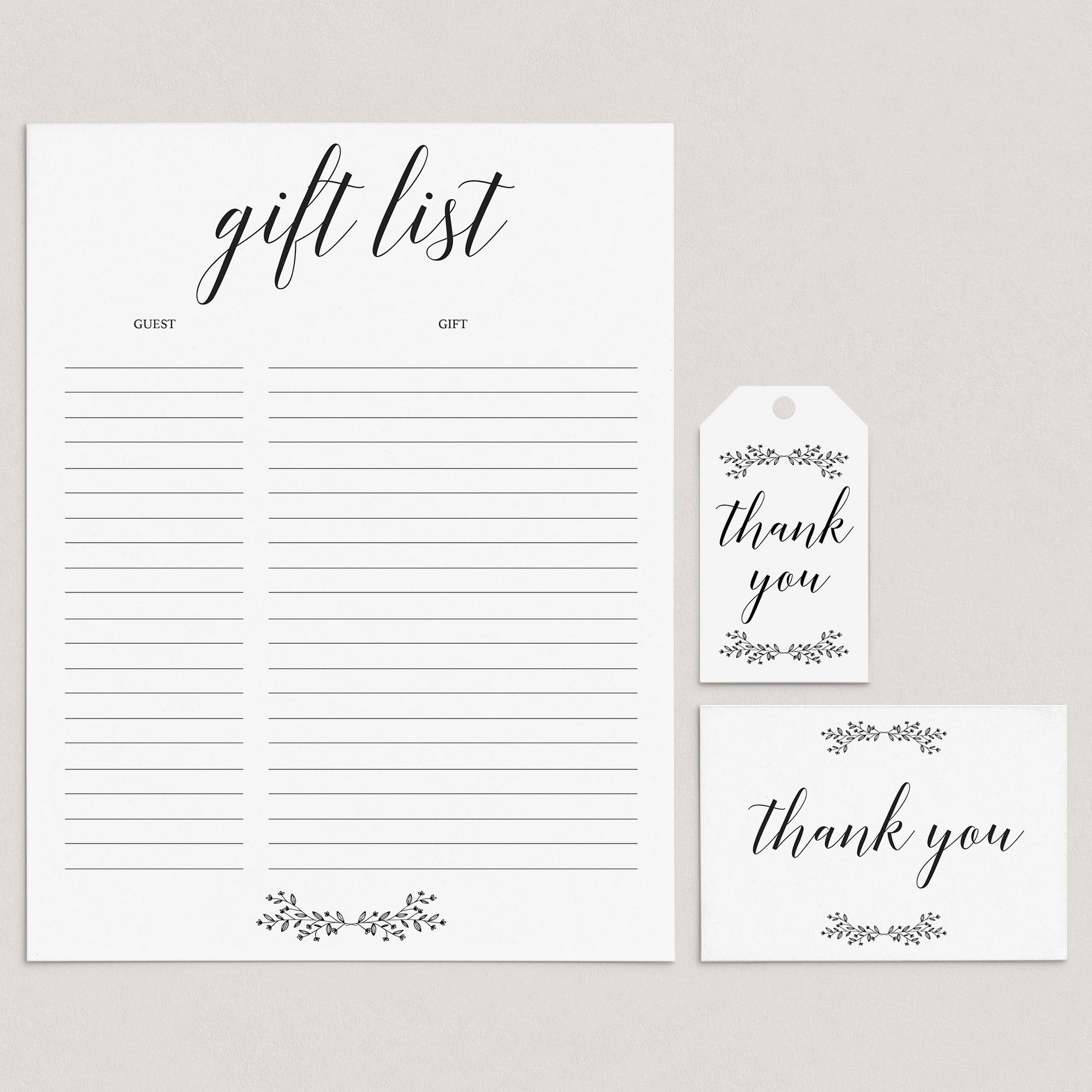 Elegant Party Supplies Bundle Instant Download by LittleSizzle