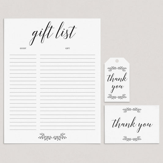 Elegant Party Supplies Bundle Instant Download by LittleSizzle