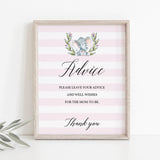 Pink elephant girl baby shower decor by LittleSizzle
