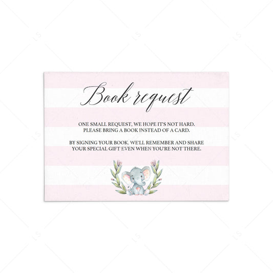 Bring a book instead of a card baby shower printable for girls by LittleSizzle