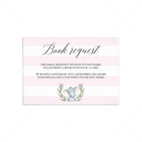 Bring a book instead of a card baby shower printable for girls by LittleSizzle