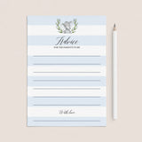 Printable elephant baby shower advice card for new parents by LittleSizzle