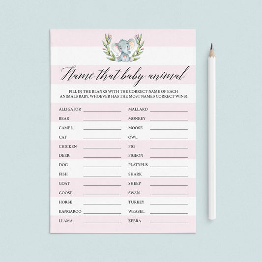 Baby animal name game anwers by LittleSizzle