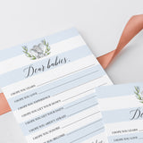 Twin baby shower game for boys baby wishes by LittleSizzle