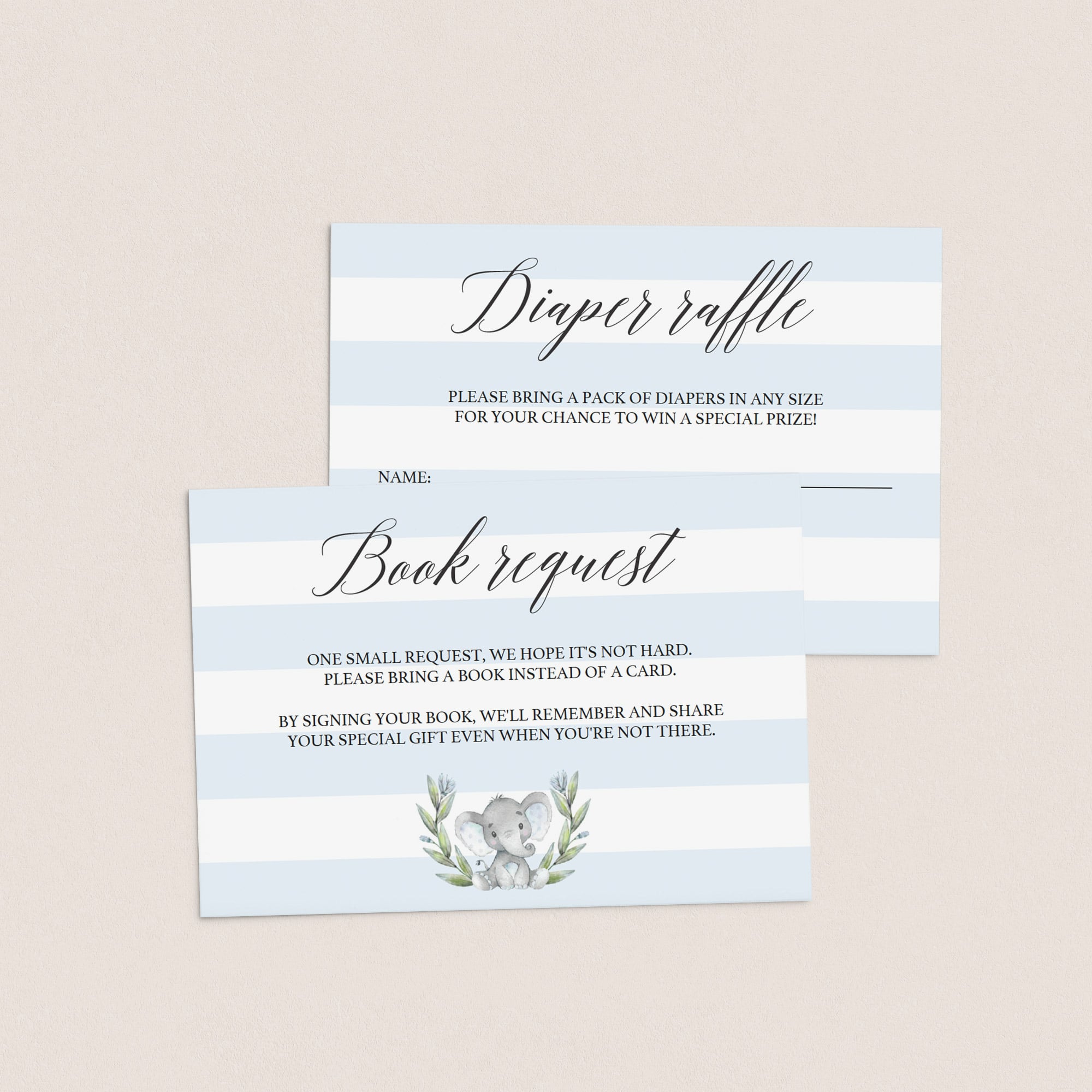 Watercolor elephant baby sprinkle invite template by LittleSizzle
