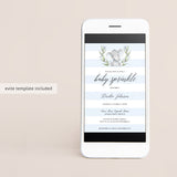 Watercolor elephant baby sprinkle invitation by LittleSizzle