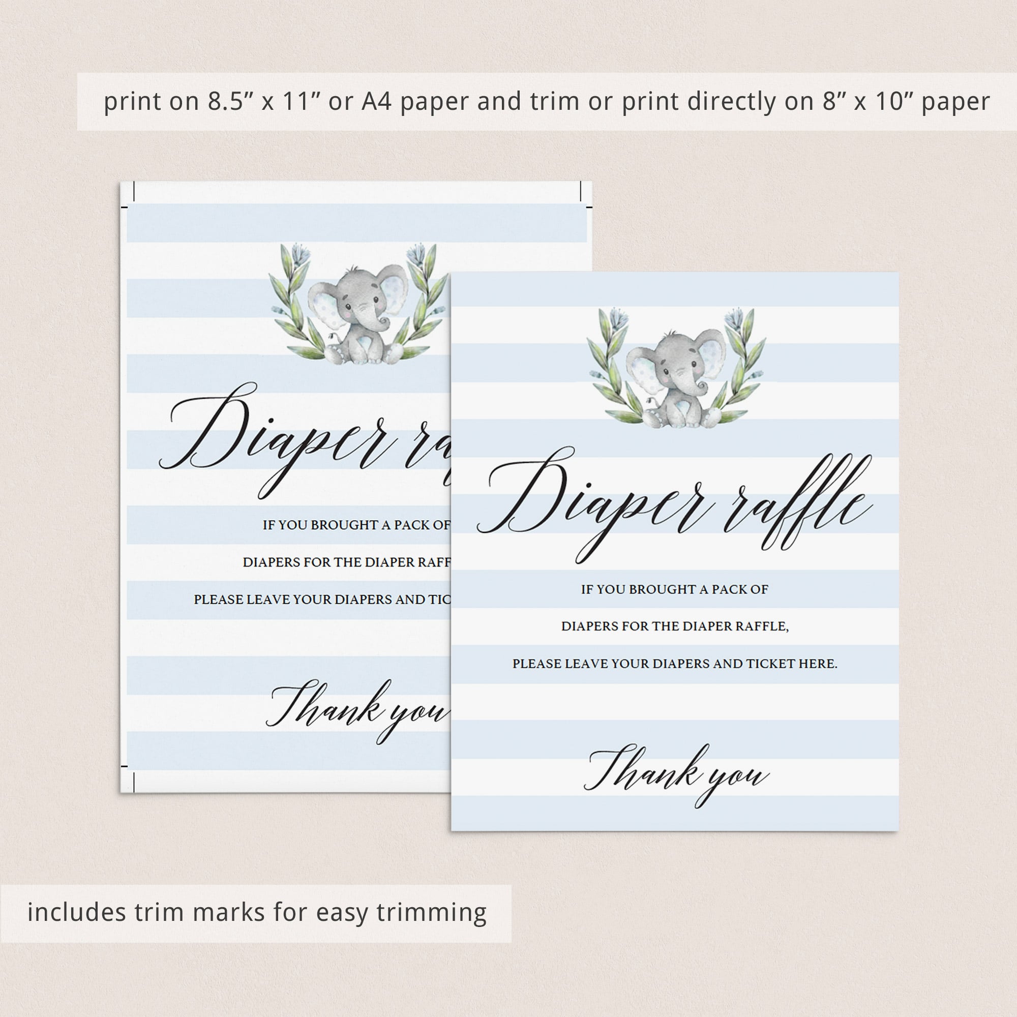 Editable baby shower sign template for boys by LittleSizzle