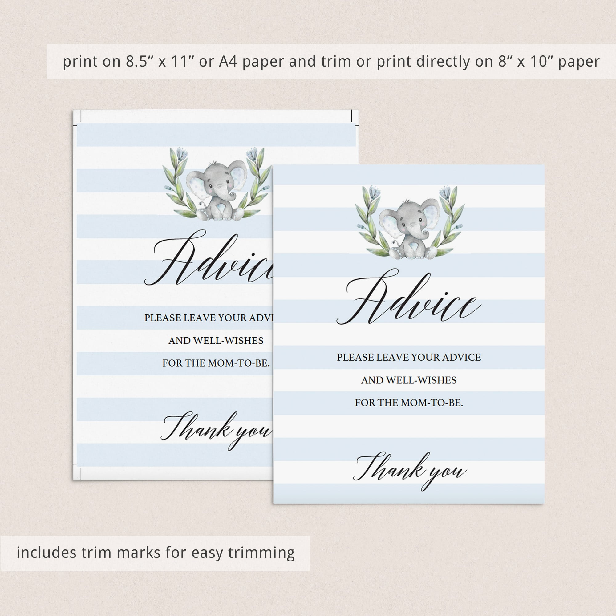 Editable baby advice signs by LittleSizzle