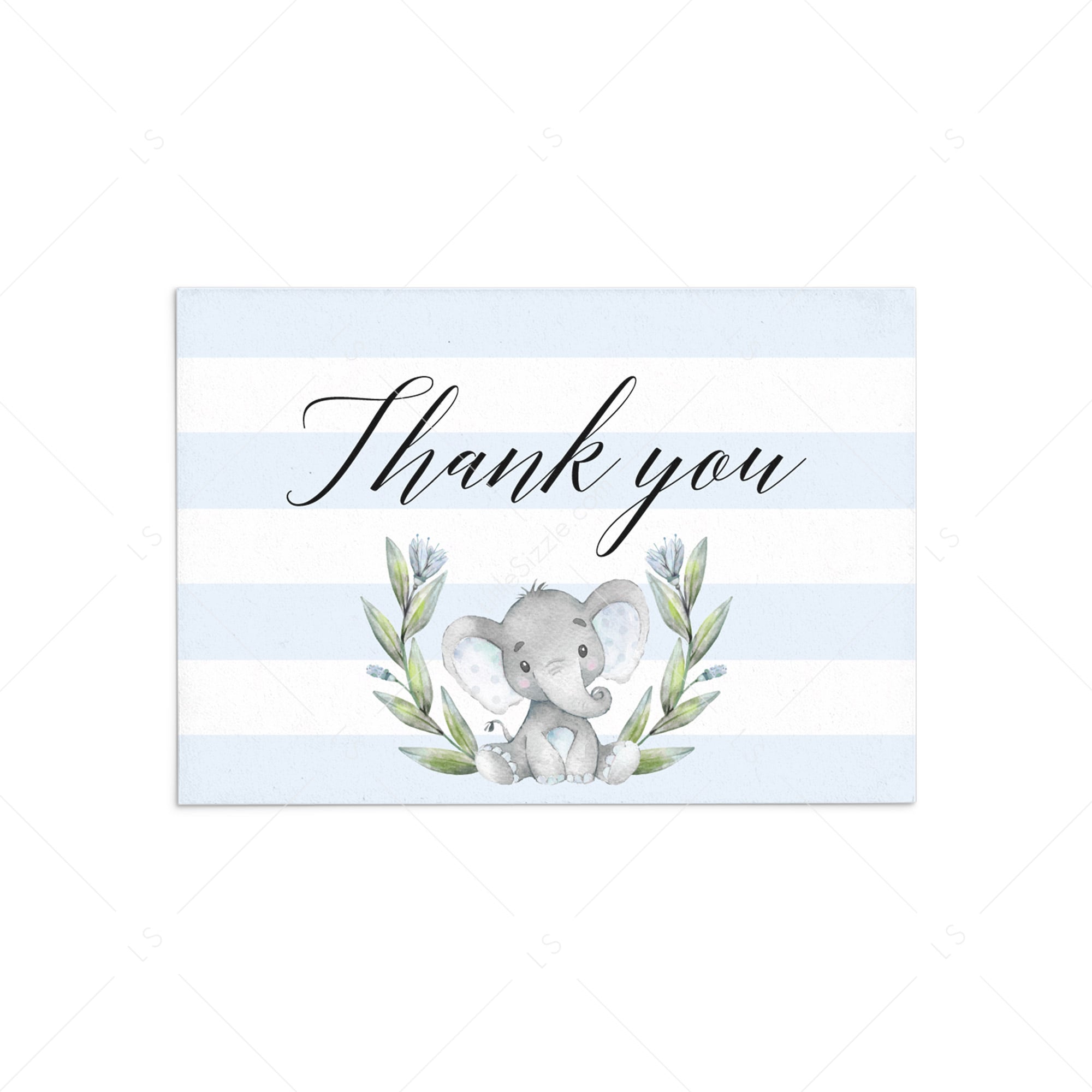 Elephant Baby Shower thank you cards by LittleSizzle