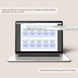 Editable baby shower favor tag template by LittleSizzle