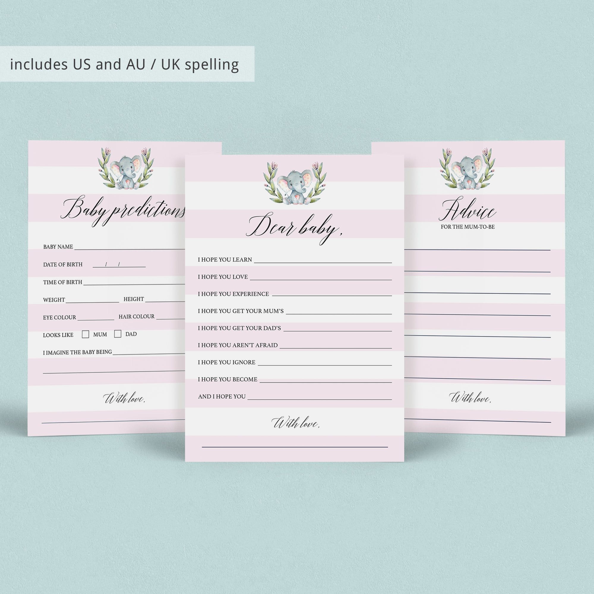 Cute baby shower games to print at home by LittleSizzle