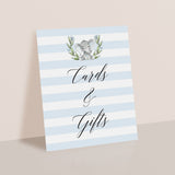 Elephant boy shower decorations by LittleSizzle