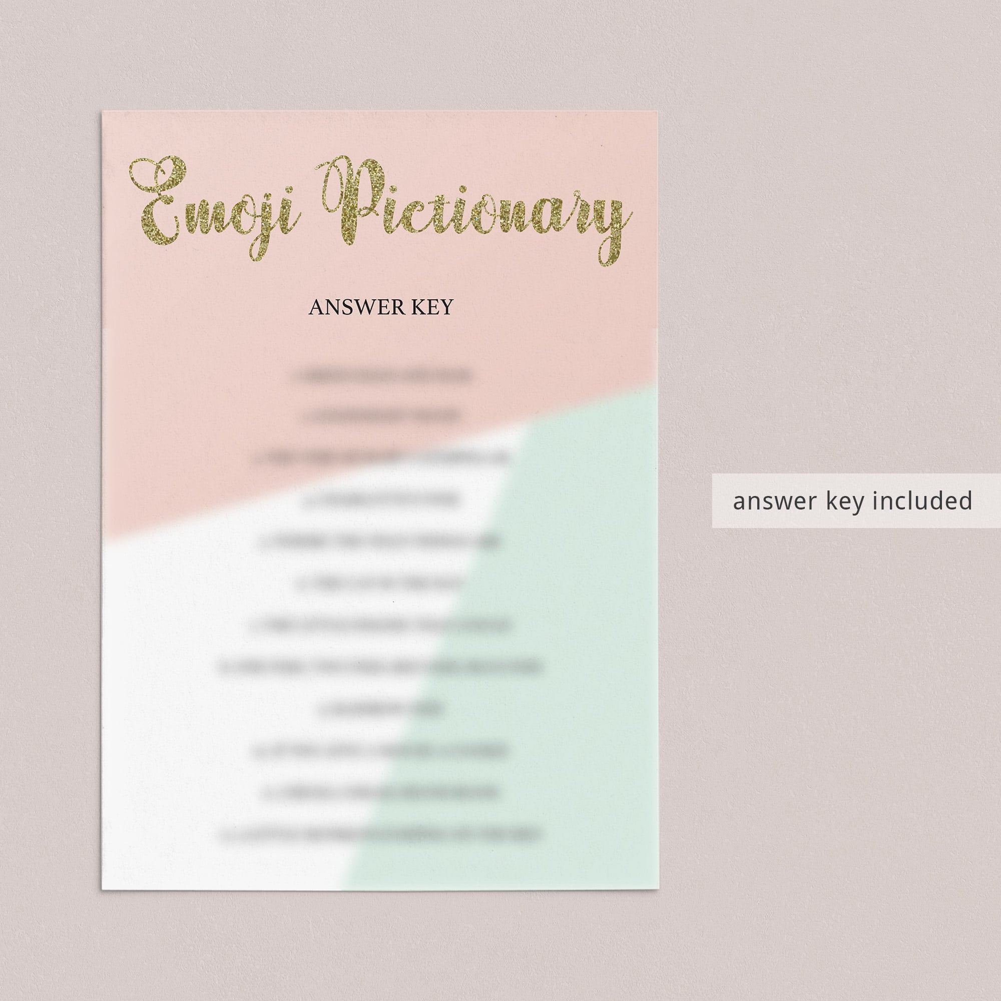 Instant download emoji pictionary baby shower game by LittleSizzle