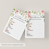 Blush Floral Baby Shower Game Bundle For Zoom