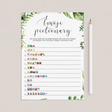 Baby shower emoji pictionary game answer key download  by LittleSizzle