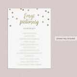 Emoji game answers for baby shower printable by LittleSizzle