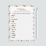 Christmas Emoji Game Digital Files by LittleSizzle