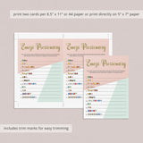 Pink baby shower game emoji pictionary for girls by LittleSizzle