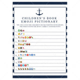 Emoji pictionary for boy baby shower printable by LittleSizzle