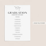 Graduation Emoji Game with Answer Key Printable