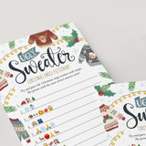Ugly Christmas Sweater Party Emojis Game with Answers