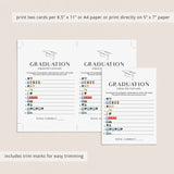Graduation Emoji Game with Answer Key Printable