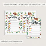 Ugly Christmas Sweater Party Emojis Game with Answers