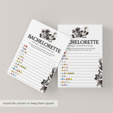 Skull Bachelorette Party Game Emoji Pictionary with Answers