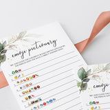 Chic Baby Shower Games Printable Watercolor Greenery and Gold