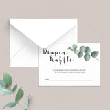 Diaper raffle ticket printable for gender neutral baby shower by LittleSizzle