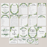 Eucalyptus Baby Shower Printable Full Package by LittleSizzle