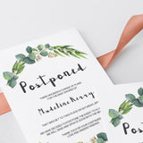 Eucalyptus baby shower postponed cards by LittleSizzle
