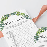 Botanical baby shower games download by LittleSizzle