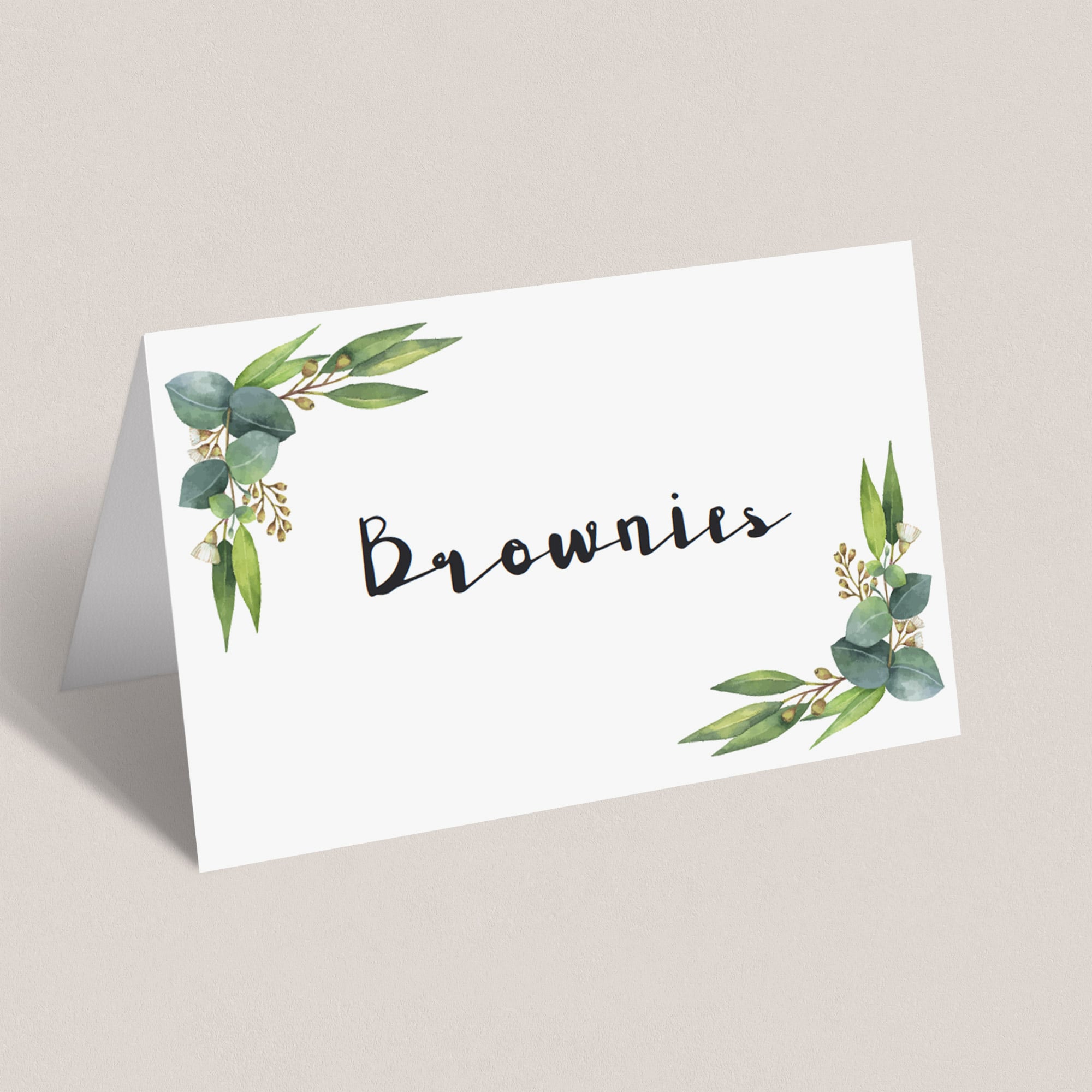 Food tent cards for green event by LittleSizzle